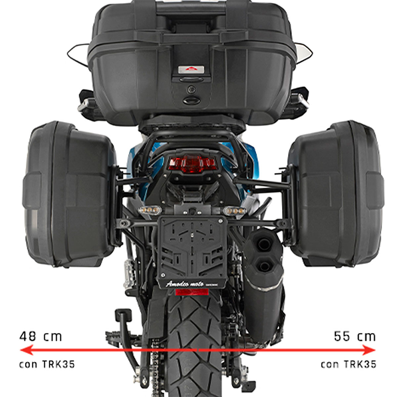 KIT DE FIJACION MALETAS LATERALES GIVI PLO9701MK QJMOTOR SRT 600 SX | Fijaciones Maletas de moto | %brands%