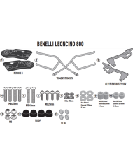 KIT DE FIJACION ALFORJAS GIVI REMOVE-X TR8713 BENELLI LEONCINO 800 | Fijaciones Alforjas de moto | %brands%