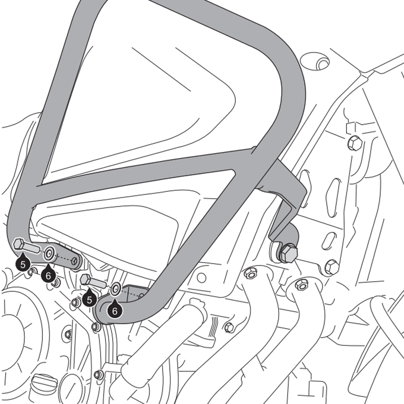DEFENSAS DE CARENADO SW-MOTECH CRASH BAR YAMAHA SBL.06.162.10000/B | Defensas y Protectores de moto | %brands%