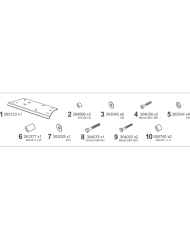 KIT DE FIJACIÓN POSTERIOR SHAD M0XR52ST KOVE 510X/MACBOR MONTANA 510 | Fijaciones Top Case de moto | %brands%