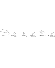 KIT DE FIJACION POSTERIOR SHAD K0ZH11ST KEEWAY ZAHARA 125 | Fijaciones Top Case de moto | %brands%
