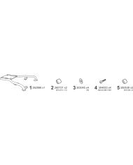 KIT DE FIJACIÓN POSTERIOR SHAD K0FC11ST KEEWAY FACT EVO 125 | Fijaciones Top Case de moto | %brands%
