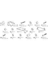 KIT DE FIJACIÓN POSTERIOR SHAD S0MX50ST SYM MAXSYM TL 508 | Fijaciones Top Case de moto | %brands%