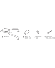 KIT DE FIJACIÓN POSTERIOR SHAD S0JT17ST JET X 15/JET 14 | Fijaciones Top Case de moto | %brands%
