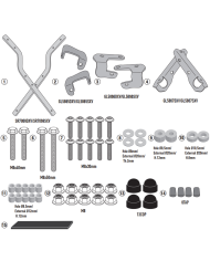 KIT DE FIJACIÓN POSTERIOR GIVI SR7069 SYM ADX 125 | Fijaciones Top Case de moto | %brands%