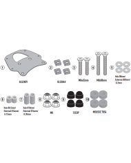 KIT DE FIJACIÓN POSTERIOR GIVI SR5619 PIAGGIO 530 EXCLUSIVE/MP3 HPE 400 | Fijaciones Top Case de moto | %brands%