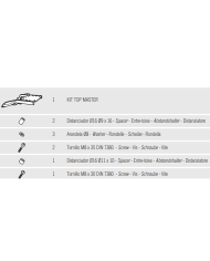 KIT DE FIJACIÓN POSTERIOR SHAD V0TH11ST PIAGGIO THYPOON 125/50 | Fijaciones Top Case de moto | %brands%