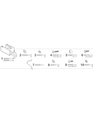 KIT DE FIJACION MALETAS LATERALES SHAD 4P M0XC624P MOTO MORINI X-CAPE 649 | Fijaciones Maletas de moto | %brands%