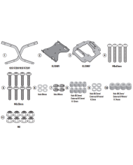 KIT DE FIJACIÓN POSTERIOR GIVI 9351FZ MOTO MORINI SIEMMEZZO STR/SCR 650 | Fijaciones Top Case de moto | %brands%