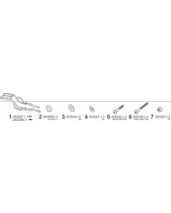 KIT DE FIJACIÓN POSTERIOR SHAD S0TC53ST SUPER SOCO TC125/50 | Fijaciones Top Case de moto | %brands%