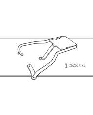KIT DE FIJACIÓN POSTERIOR SHAD S0CX19ST SUPER SOCO CUX | Fijaciones Top Case de moto | %brands%