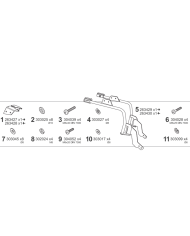 KIT DE FIJACION MALETAS LATERALES SHAD 3P M0VM13IF MOTO GUZZI V100 MANDELLO | Fijaciones Maletas de moto | %brands%