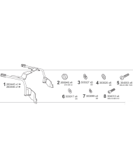 KIT DE FIJACION MALETAS LATERALES SHAD 3P M0ST14IF MOTO GUZZI STELVIO 1000 | Fijaciones Maletas de moto | %brands%