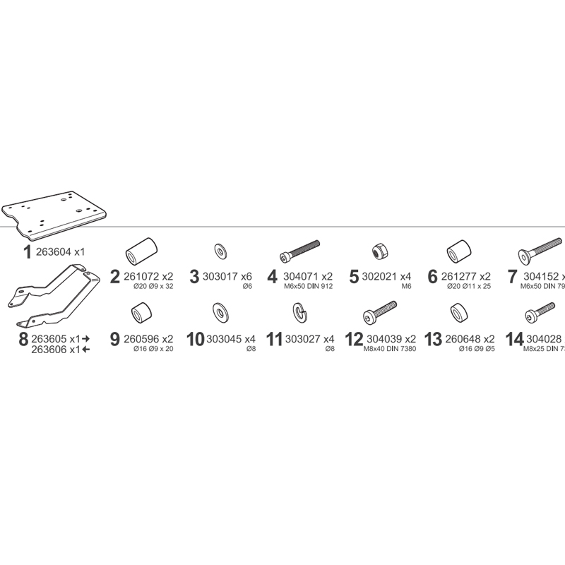 KIT DE FIJACIÓN POSTERIOR SHAD M0VT84ST MOTO GUZZI V85 TT/85 TT TRAVEL | Fijaciones Top Case de moto | %brands%