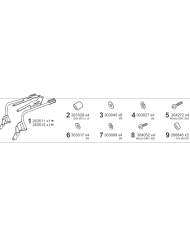 KIT DE FIJACION MALETAS LATERALES SHAD 3P M0VT84IF MOTO GUZZI V85 TT/85 TT TRAVEL | Fijaciones Maletas de moto | %brands%