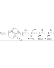 KIT DE FIJACION ALFORJAS SHAD M0V783SR MOTO GUZZI V7 SPECIAL/STONE | Fijaciones Alforjas de moto | %brands%