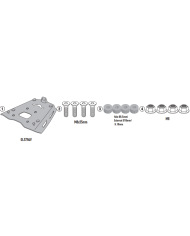 KIT DE FIJACION POSTERIOR GIVI SRA8208 MOTO GUZZI STELVIO 1000 | Fijaciones Top Case de moto | %brands%