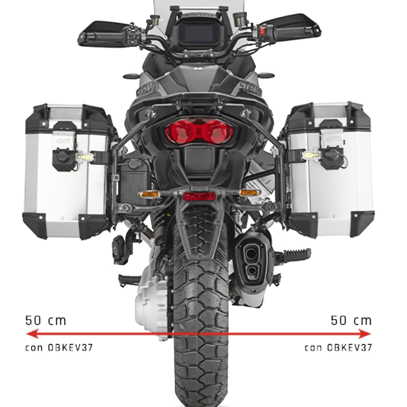 KIT DE FIJACION MALETAS LATERALES GIVI PLO8208CAM MOTO GUZZI STELVIO 1000 | Fijaciones Maletas de moto | %brands%