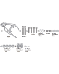 KIT DE FIJACION POSTERIOR GIVI SR8207 MOTO GUZZI MANDELLO 1000 | Fijaciones Top Case de moto | %brands%