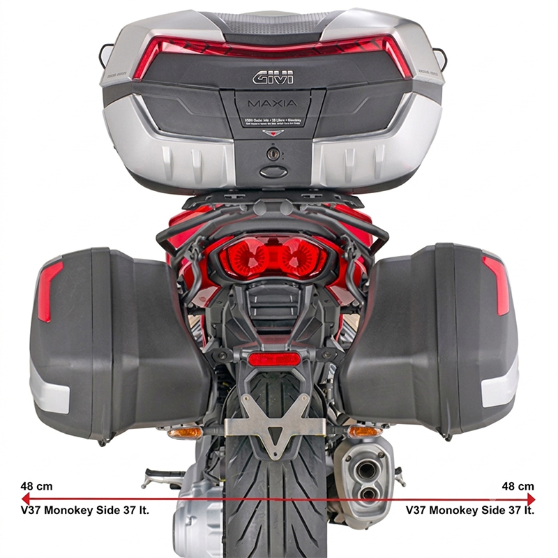 KIT DE FIJACION MALETAS LATERALES GIVI PLX8207 MOTO GUZZI MANDELLO 1000 | Fijaciones Maletas de moto | %brands%