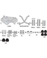 KIT DE FIJACION POSTERIOR GIVI SRA8209 MOTO GUZZI V85 TT | Fijaciones Top Case de moto | %brands%