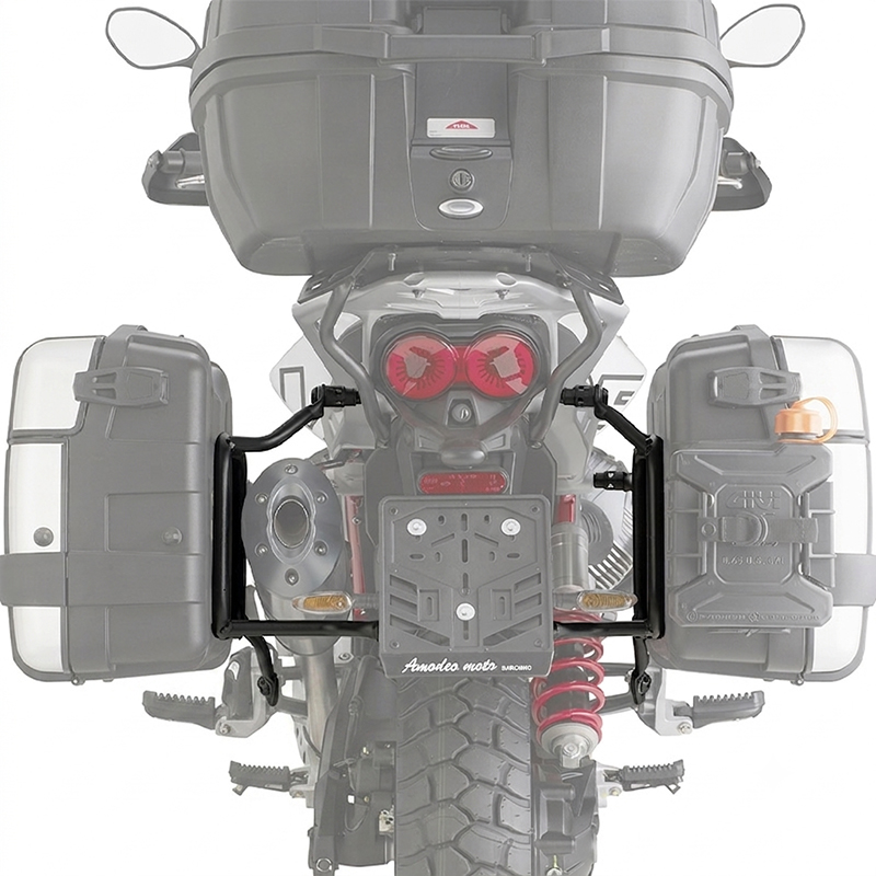 KIT DE FIJACION MALETAS LATERALES GIVI PLO8209MK MOTO GUZZI V85 TT | Fijaciones Maletas de moto | %brands%