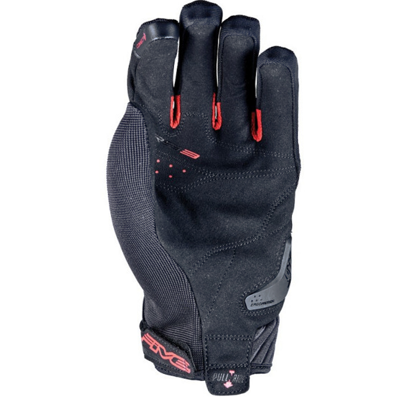 GUANTES FIVE RS3 EVO NEGRO/ROJO | Verano de moto | %brands%