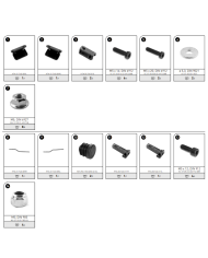 BARRAS SEPARADORAS SW-MOTECH PARA ALFORJAS BLAZE MOTO GUZZI HTA.17.740.80000/B | Fijaciones Alforjas de moto | %brands%