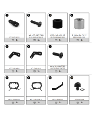 KIT DE FIJACION MALETAS LATERALES SW-MOTECH MOTO GUZZI KFT.17.632.30000/B | Fijaciones Maletas de moto | %brands%