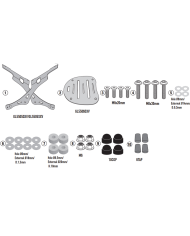 KIT DE FIJACIÓN POSTERIOR GIVI SR9058 ROYAL ENFIELD SUPER METEOR 650 | Fijaciones Top Case de moto | %brands%
