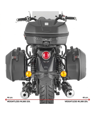 KIT DE FIJACION MALETAS LATERALES GIVI PL9058 ROYAL ENFIELD SUPER METEOR 650 | Fijaciones Maletas de moto | %brands%