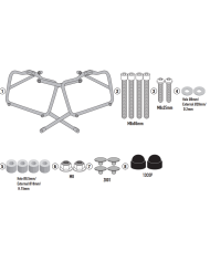 KIT DE FIJACION MALETAS LATERALES GIVI PL9058 ROYAL ENFIELD SUPER METEOR 650 | Fijaciones Maletas de moto | %brands%