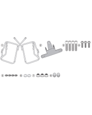 KIT DE FIJACION MALETAS LATERALES GIVI PL9051 ROYAL ENFIELD INTERCEPTOR 650 | Fijaciones Maletas de moto | %brands%