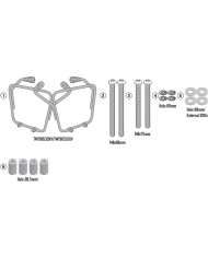 KIT DE FIJACION ALFORJAS GIVI TMT9053 ROYAL ENFIELD METEOR 350 | Fijaciones Alforjas de moto | %brands%