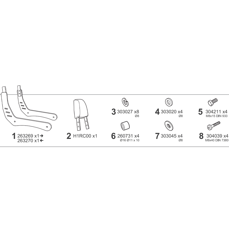RESPALDO PARA PASAJERO SHAD R0SP63SN ROYAL ENFIELD SUPER METEOR 650 | Otros de moto | %brands%